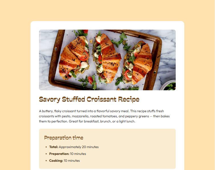 New Recipe Page